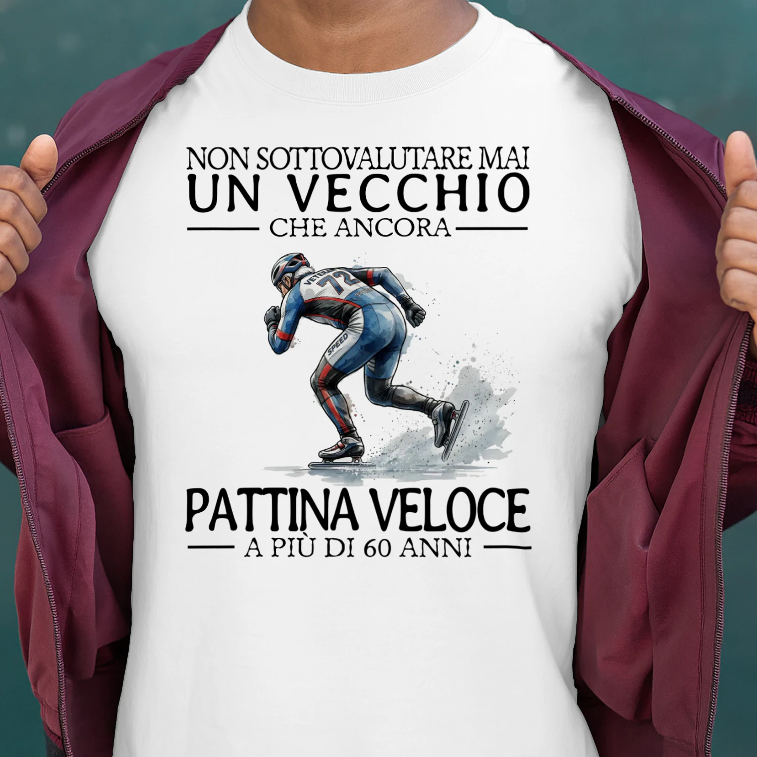 IT-NON SOTTOVALUTARE MAI UN VECCHIO CHE ANCORA PATTINA VELOCE A PIÙ DI 60 ANNI