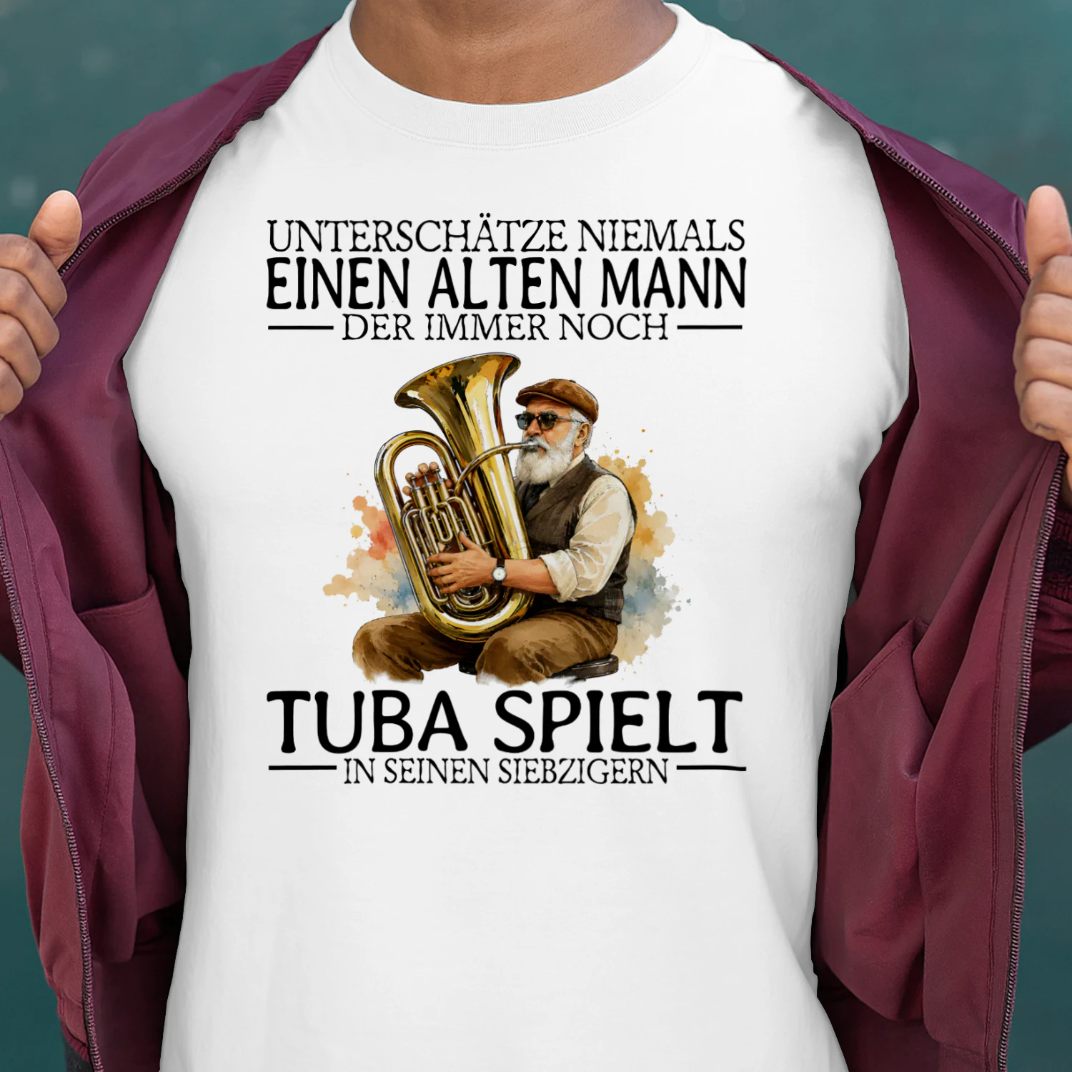 DE-Never underestimate an old man who still plays the tuba in his seventies