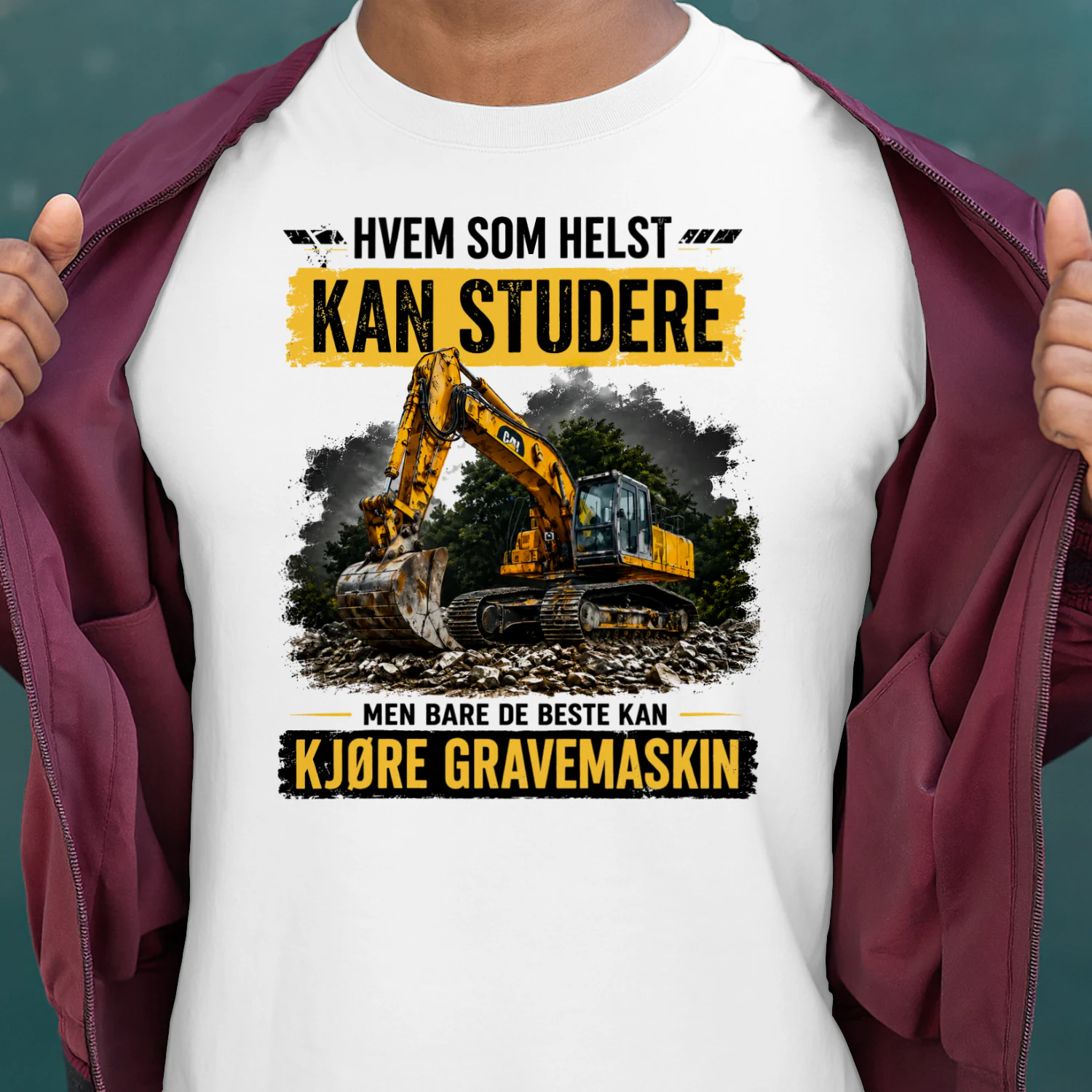 NO-Anyone can study, but only the best can drive an excavator