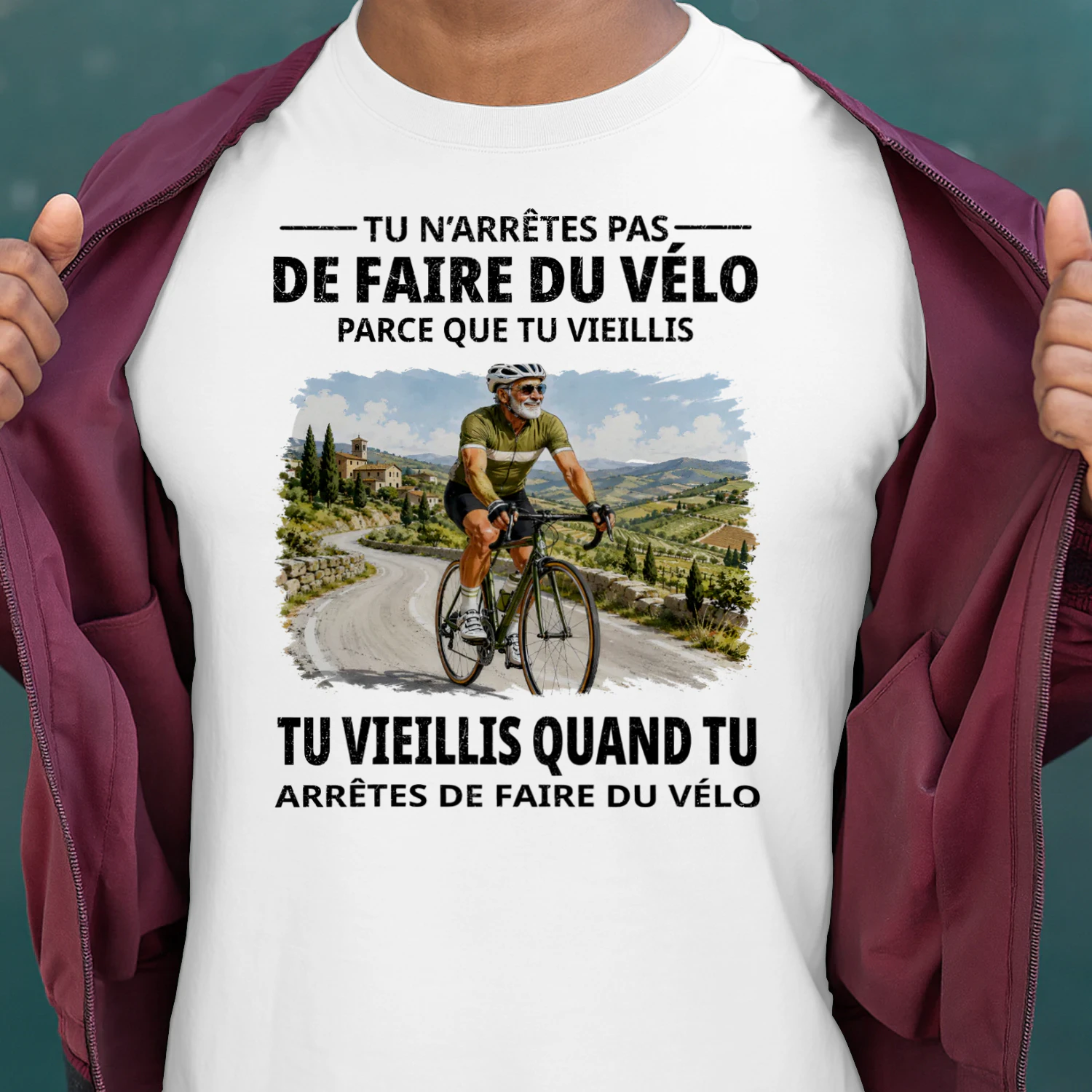 FR-You grow old when you stop riding a bike