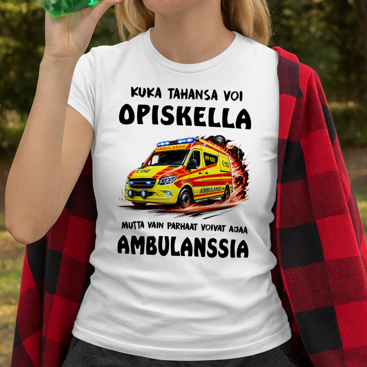 Fi-KUKA TAHANSA VOI OPISKELLA. MUTTA VAIN PARHAAT VOIVAT AJAA AMBULANSSIA