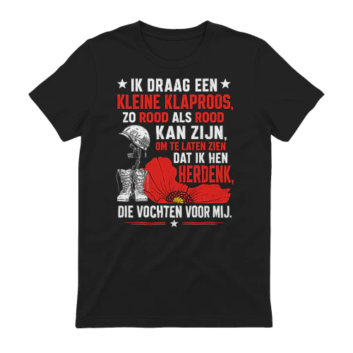 NL-Ik draag een kleine klaproos, zo rood als rood kan zijn 2