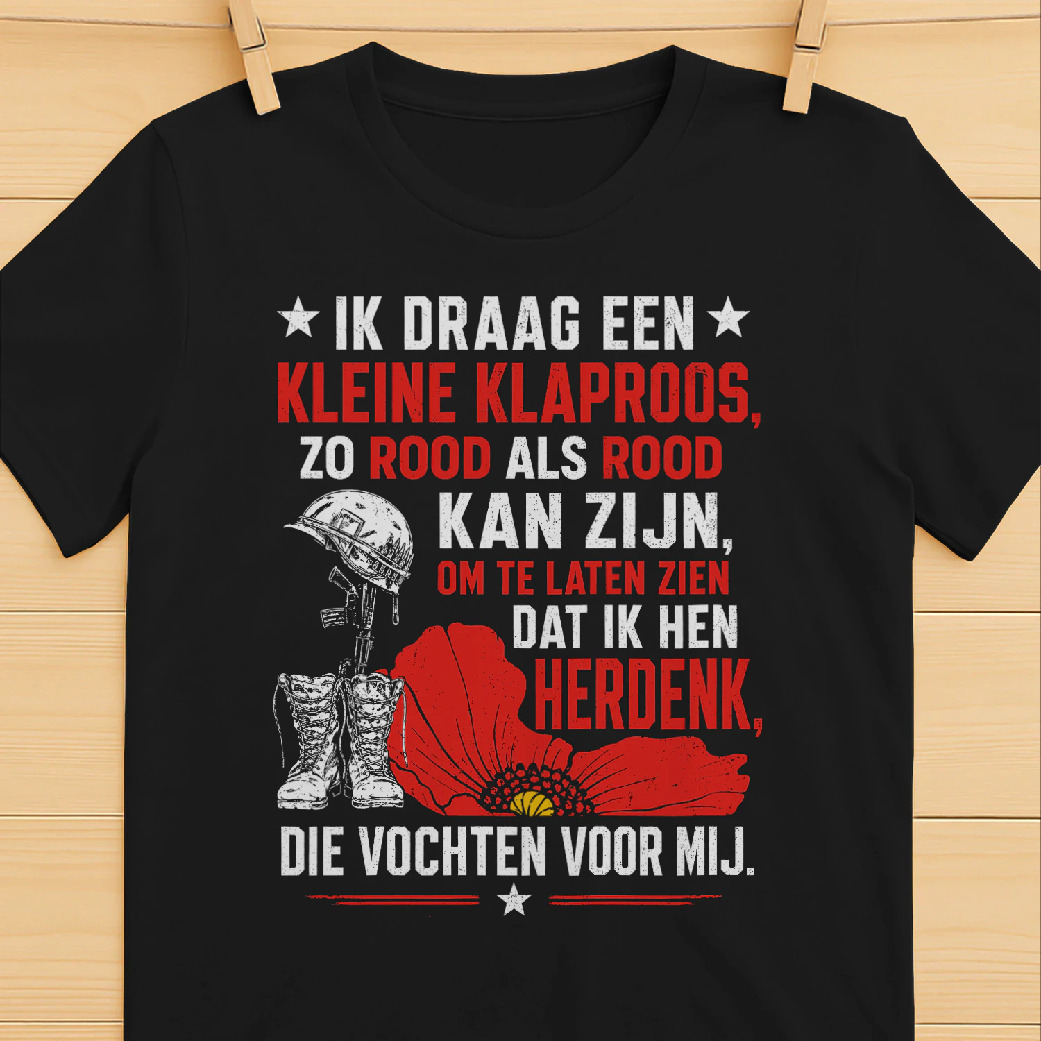 NL-Ik draag een kleine klaproos, zo rood als rood kan zijn 2