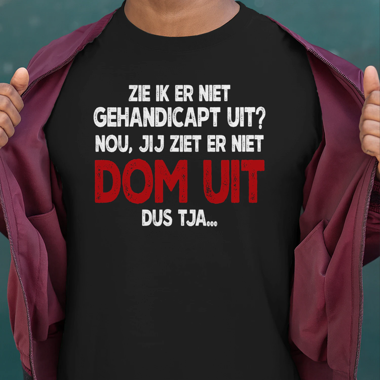 NL-I DON'T LOOK DISABLED, WELL YOU DON'T LOOK STUPID SO THERE YOU GO