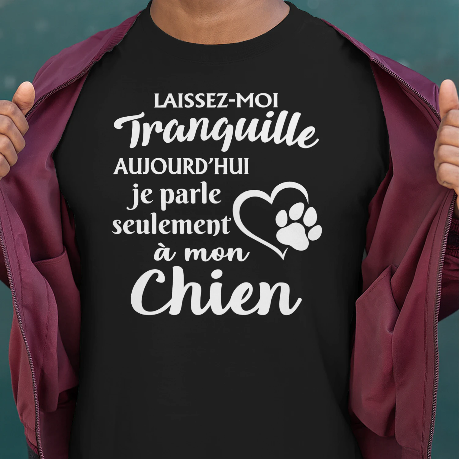 FR-Leave me alone. Today I'm only talking to my dog
