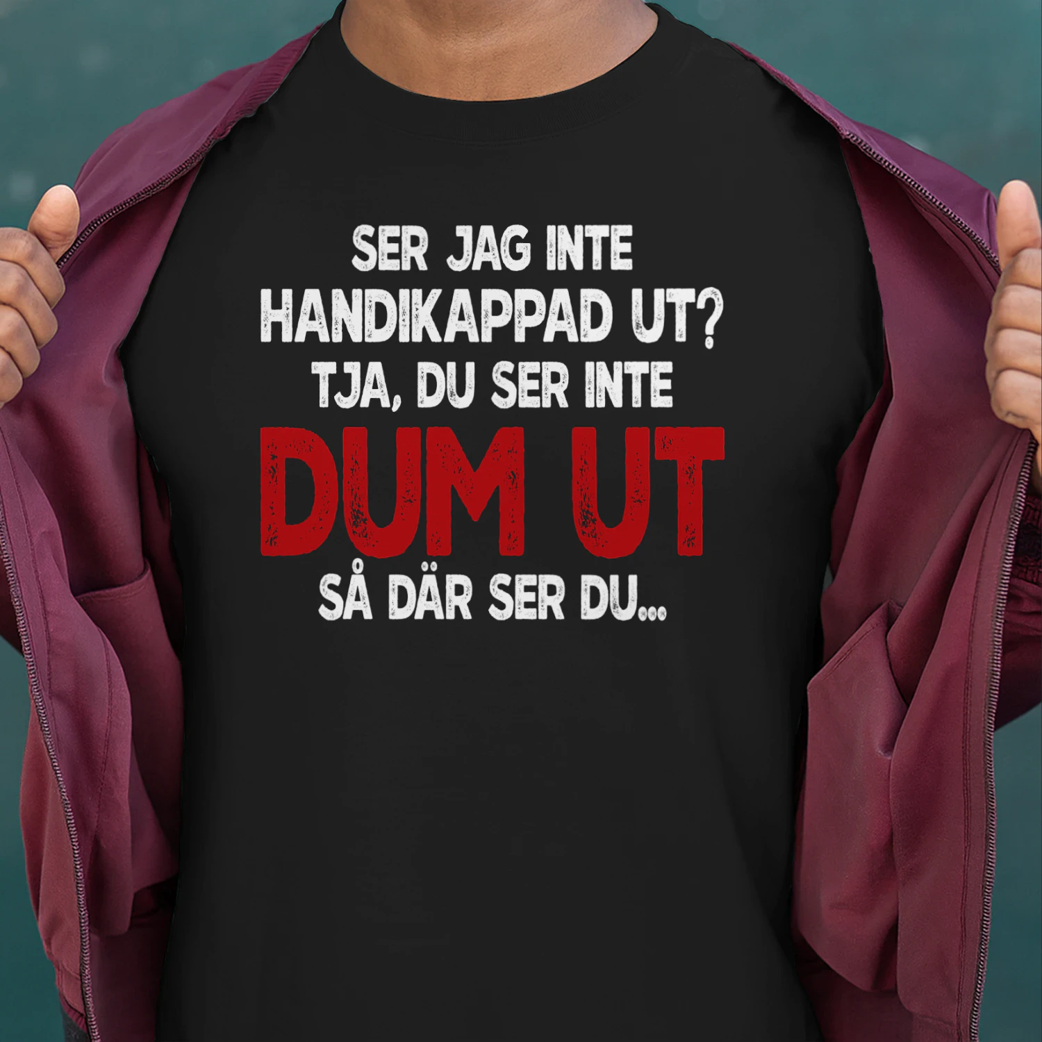 SE-I DON'T LOOK DISABLED, WELL YOU DON'T LOOK STUPID SO THERE YOU GO