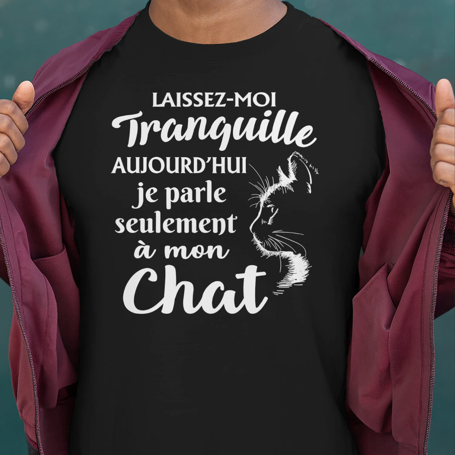 FR-Leave me alone. Today I'm only talking to my cat