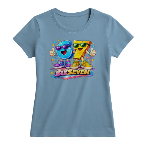 Six Seven 67 Meme lustiges Zahlen Design