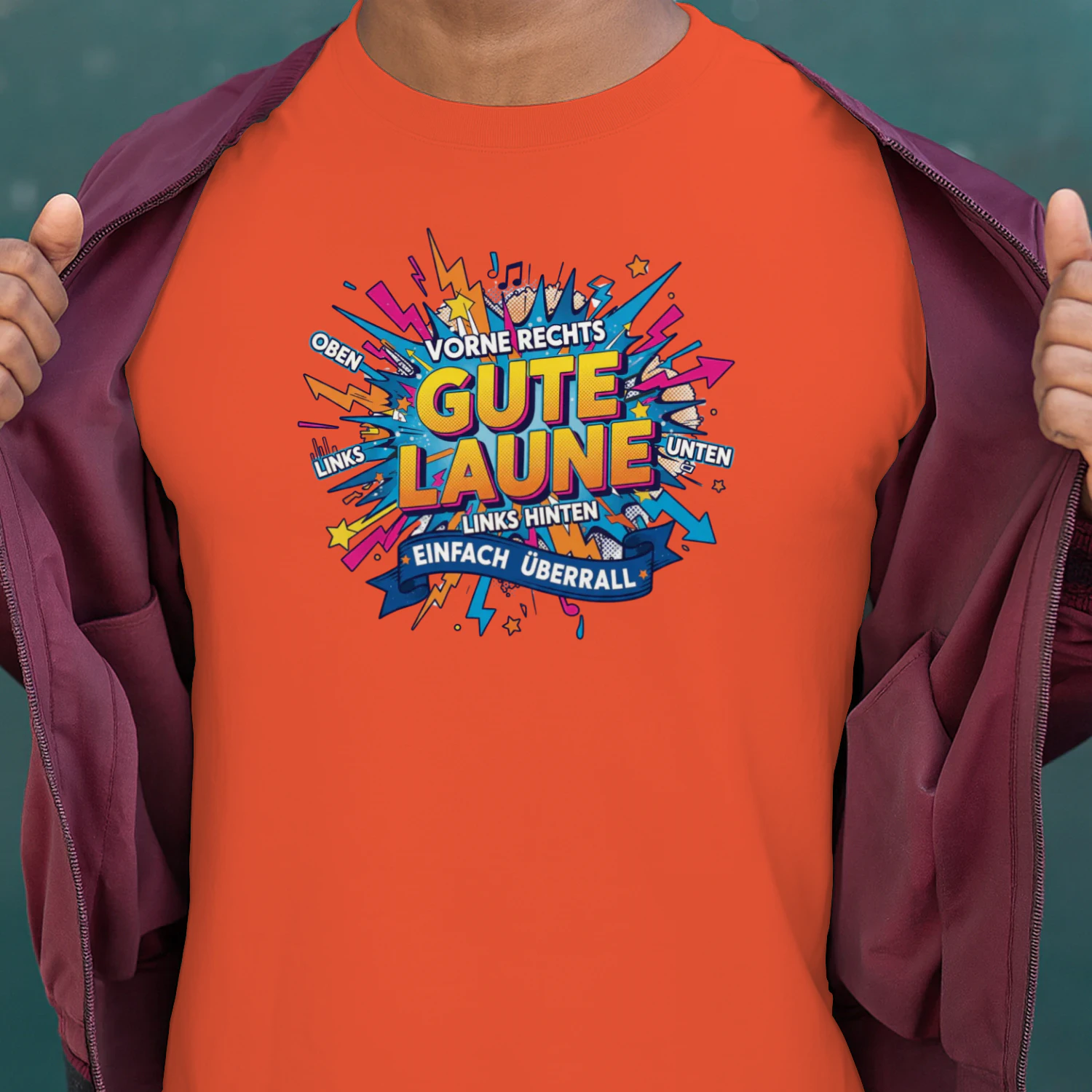 Gute Laune Oben Unten für Mallorca,Malle, Apres Ski Geschenk T-Shirt