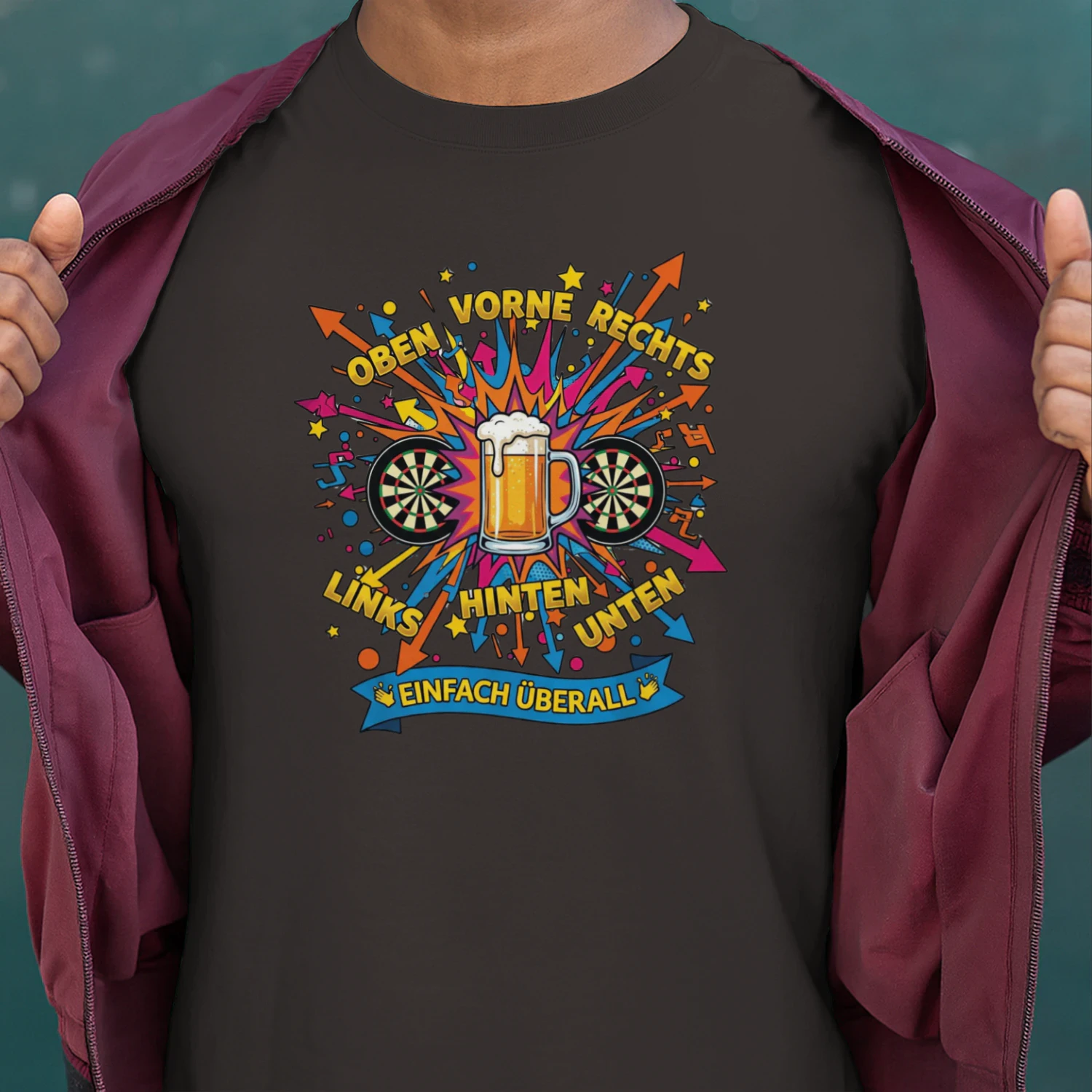 Gute Laune Oben Unten für Mallorca,Malle, Apres Ski T-Shirt