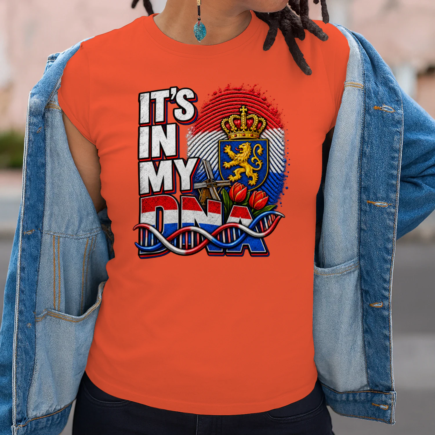 "It's in my DNA" T-shirt – Cadeau voor Nederlandse wortels, Nederlandse trots, Nederlandse afkomst, familiegeschiedenis & Nederlands erfgoed