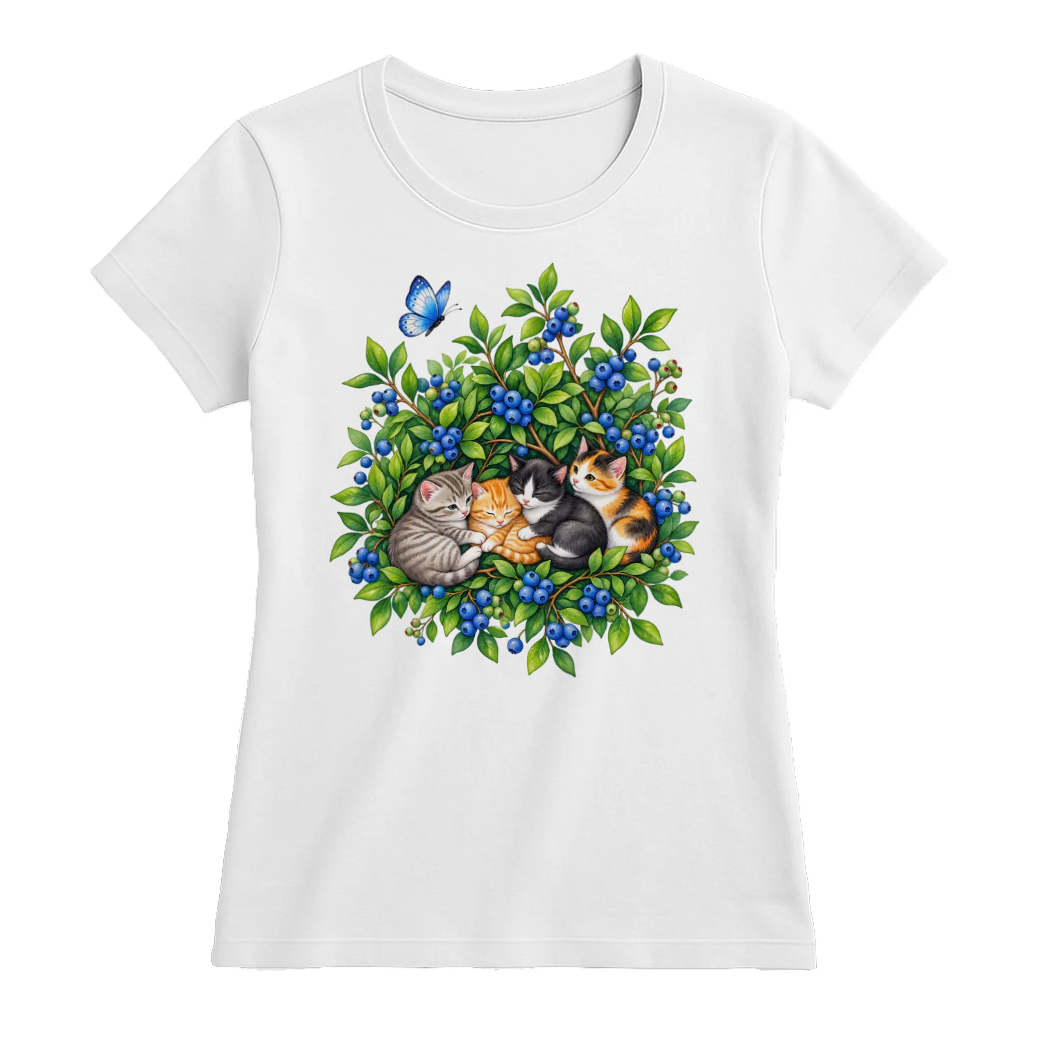 Cute Blueberry Kittens T-Shirt