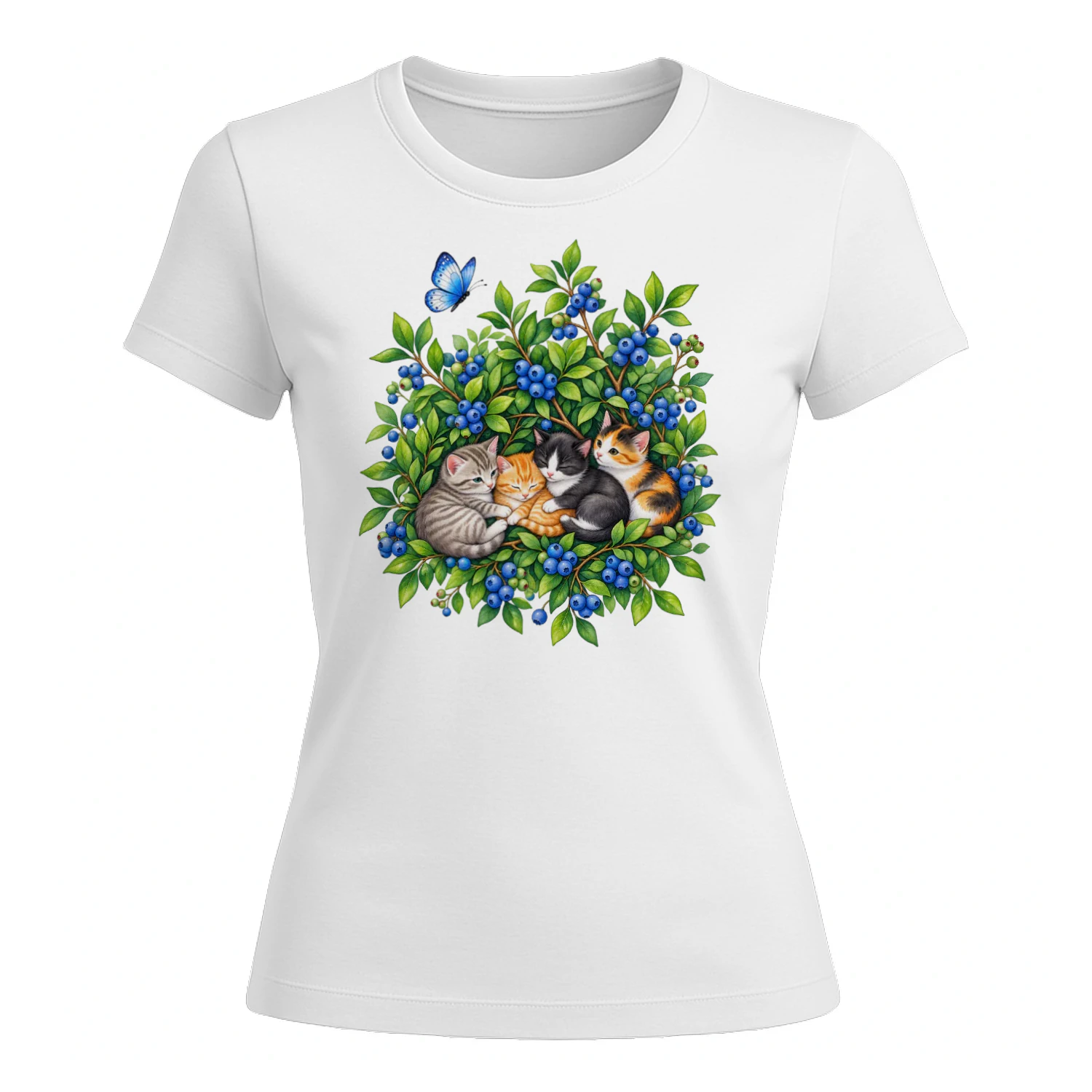 Cute Blueberry Kittens T-Shirt