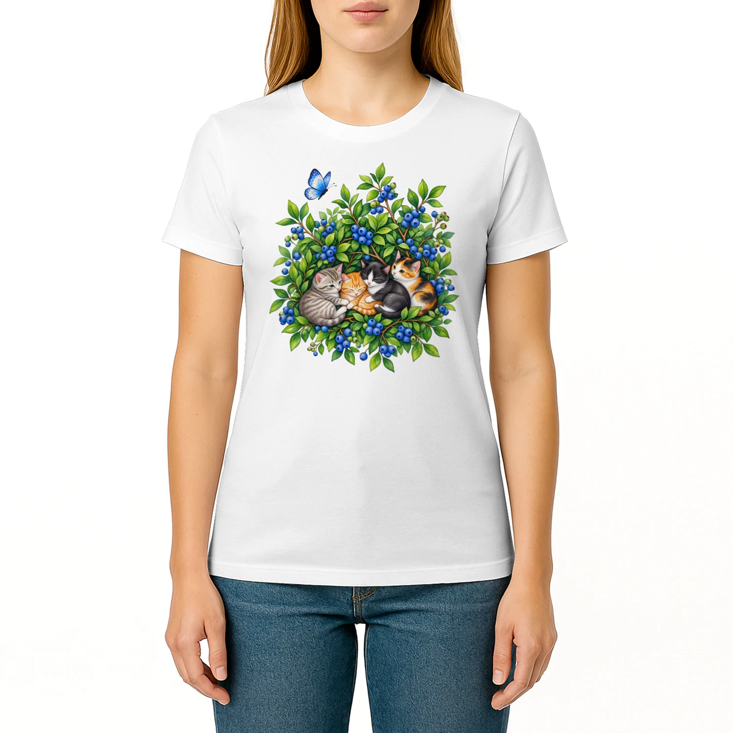Cute Blueberry Kittens T-Shirt