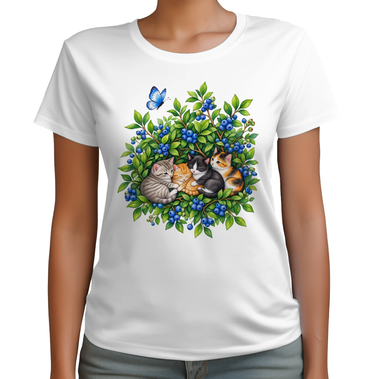 Cute Blueberry Kittens T-Shirt