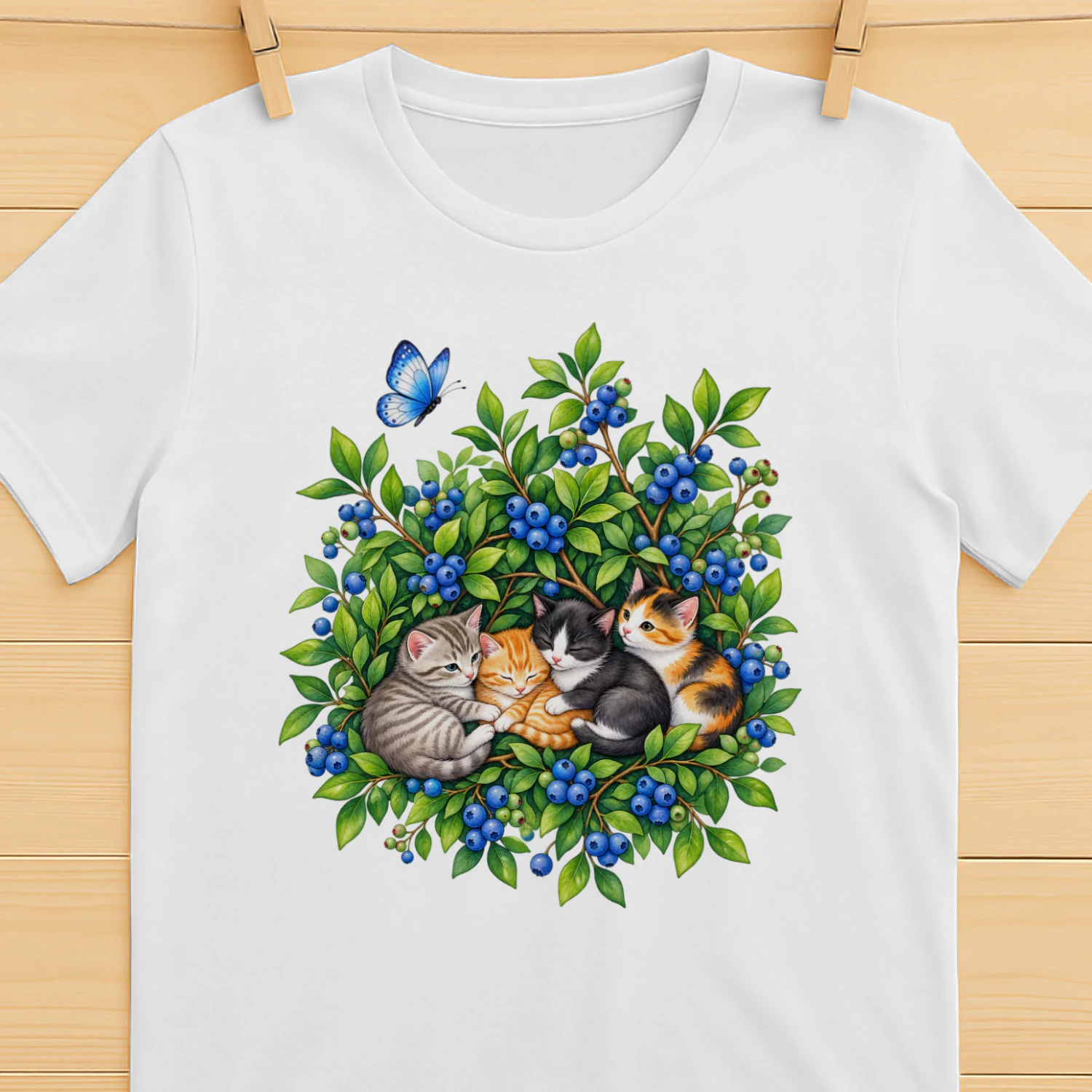 Cute Blueberry Kittens T-Shirt