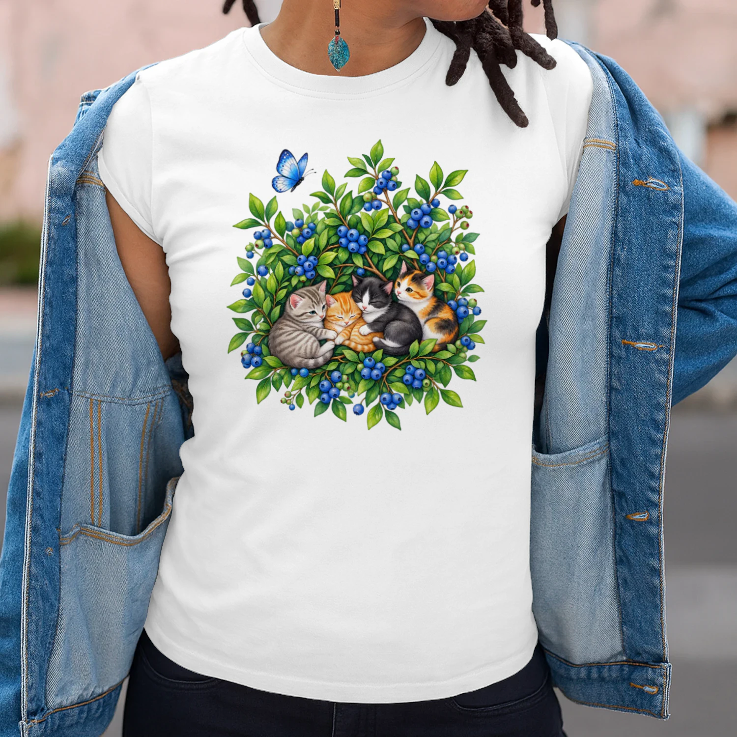 Cute Blueberry Kittens T-Shirt