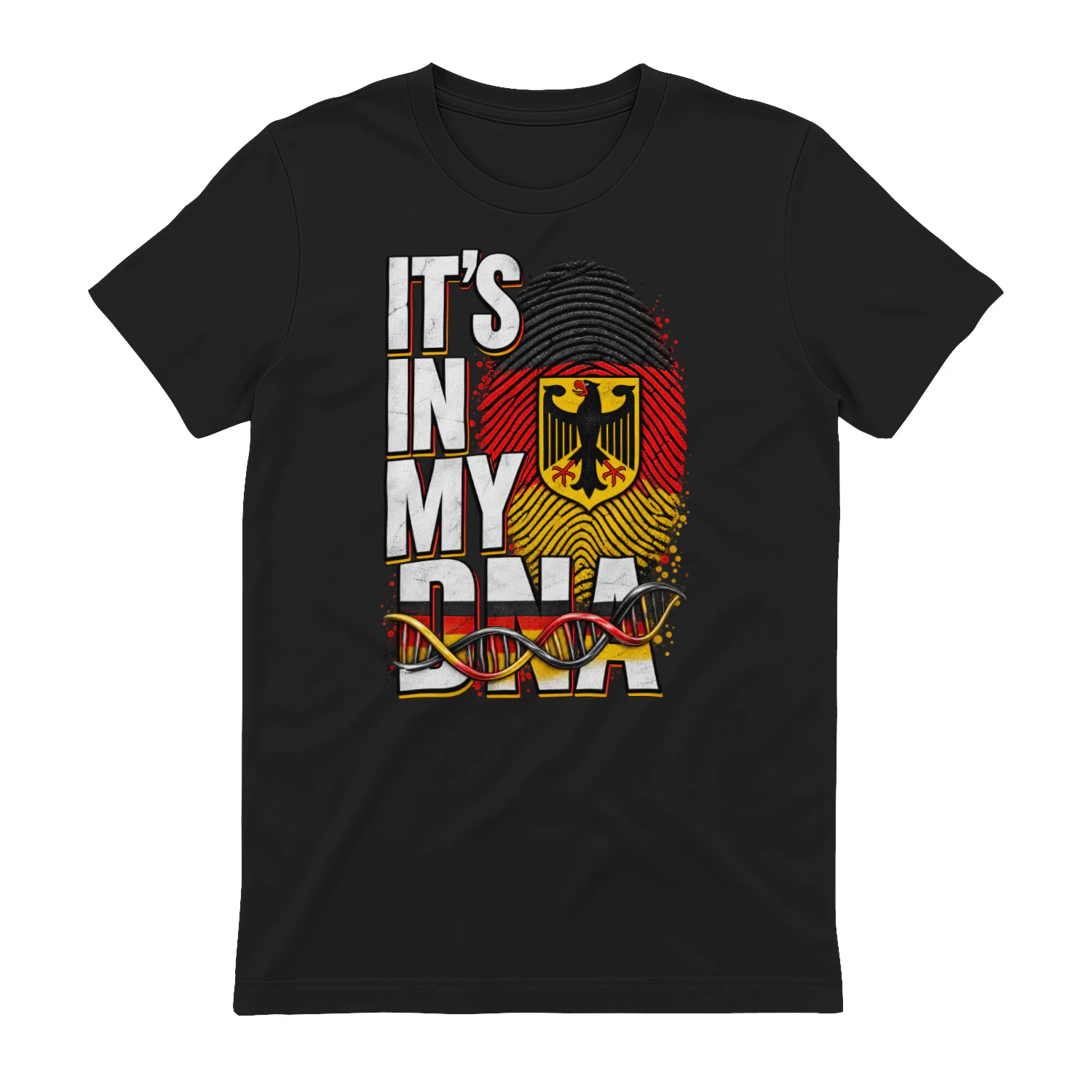 „Es liegt in meiner DNA“ T-Shirt – Geschenk für deutsche Wurzeln, Deutschland-Stolz, deutsche Herkunft, Familiengeschichte & deutsches Erbe