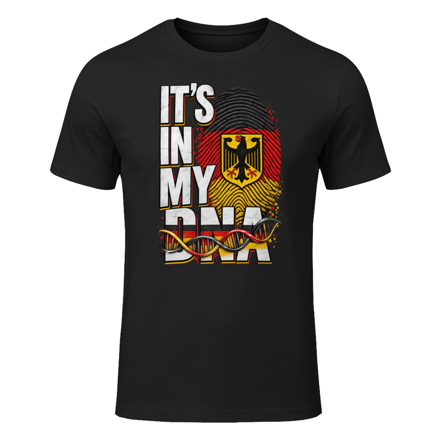 „Es liegt in meiner DNA“ T-Shirt – Geschenk für deutsche Wurzeln, Deutschland-Stolz, deutsche Herkunft, Familiengeschichte & deutsches Erbe
