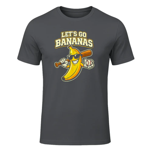 Lets Go Banana Retro Boys Kids Men Youth   Copy