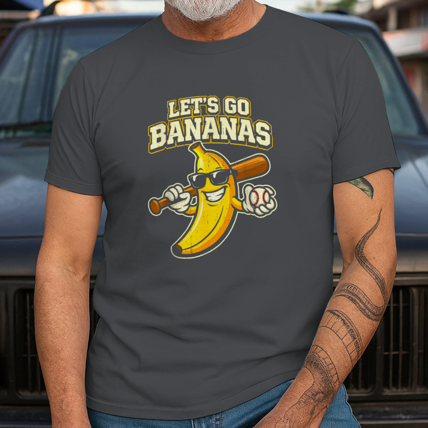 Lets Go Banana Retro Boys Kids Men Youth Teen 