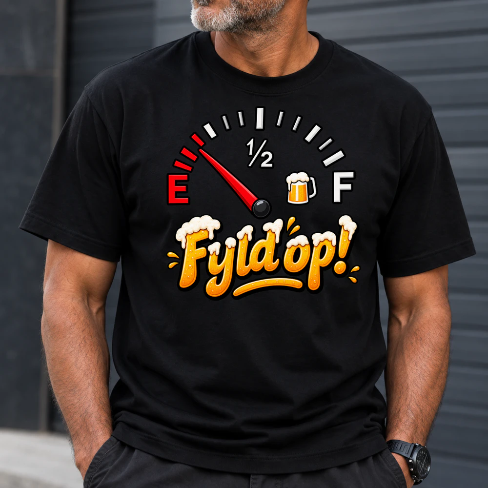 Fyld op! Øl T-Shirt - Eksklusiv Begrænset Udgave