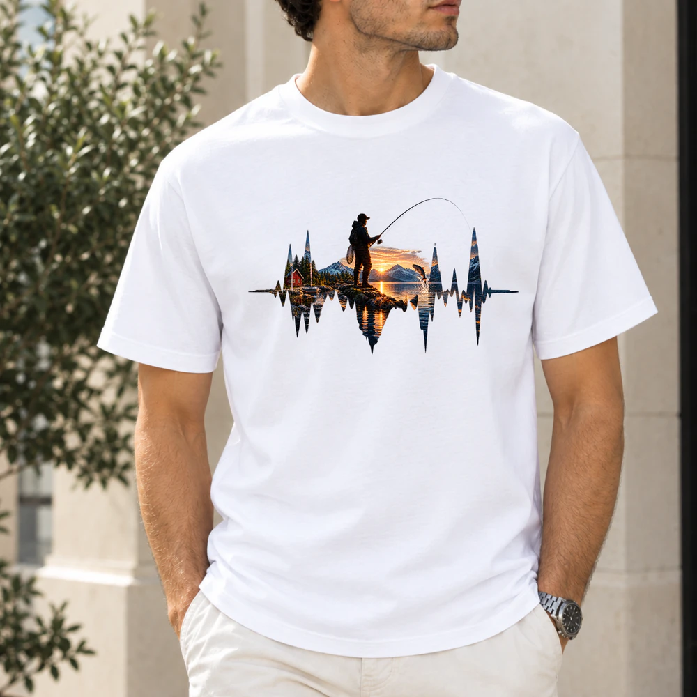 Lystfisker Puls T-Shirt - Eksklusiv Begrænset Udgave