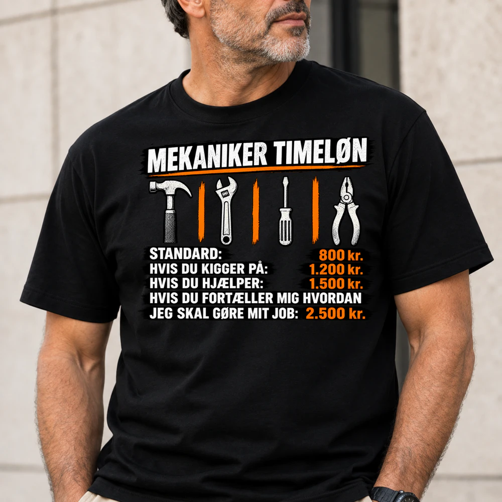 Mekaniker Timeløn T-Shirt - Begrænset udgave