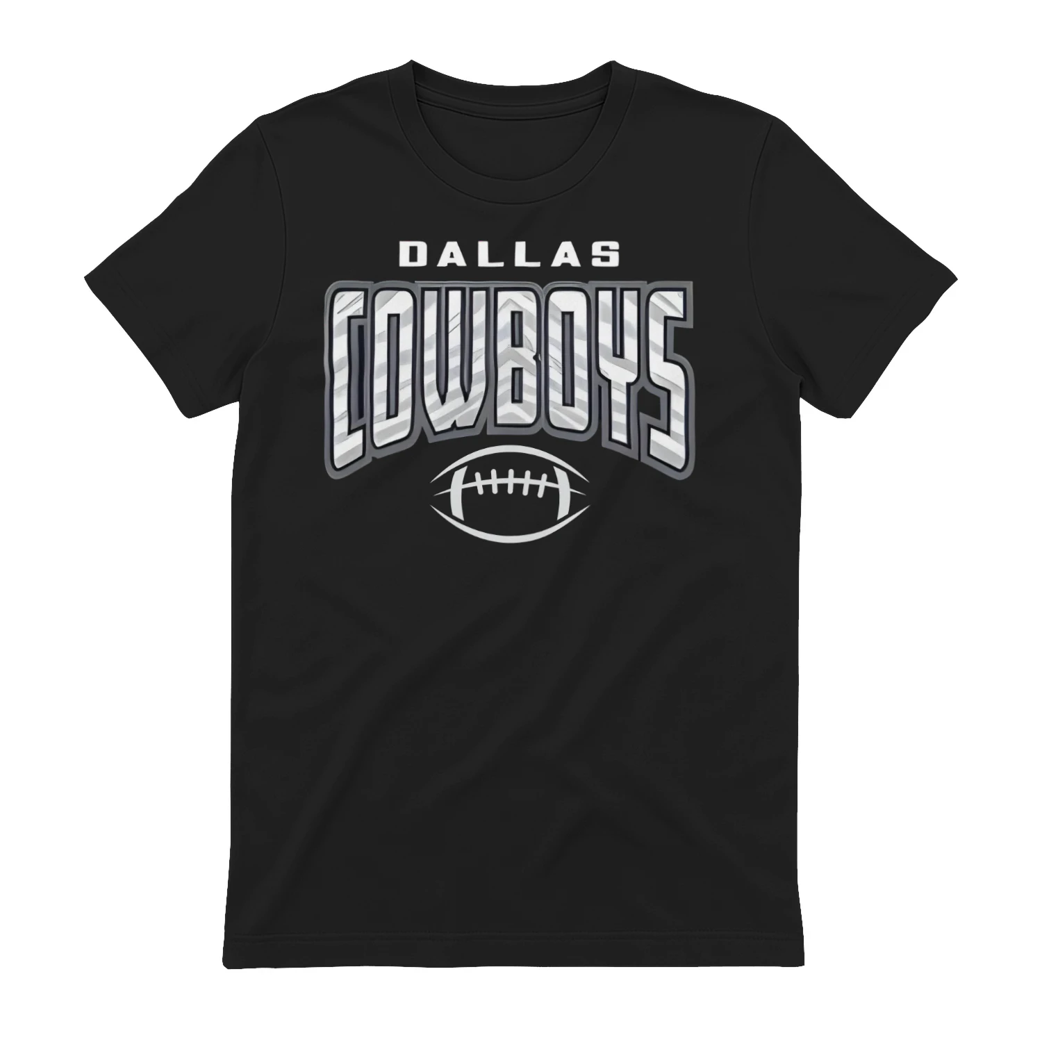 Dallas Texas Football Fan T-Shirt Silver & Blue Game Day Graphic Tee 🏈 Show Your Team Spirit, Get Yours!