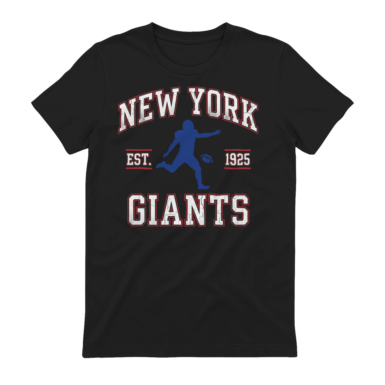 Men's New York Football Fan T-Shirt Big Blue Game Day Graphic Tee 🏈 Show Your Team Spirit, Shop Today!