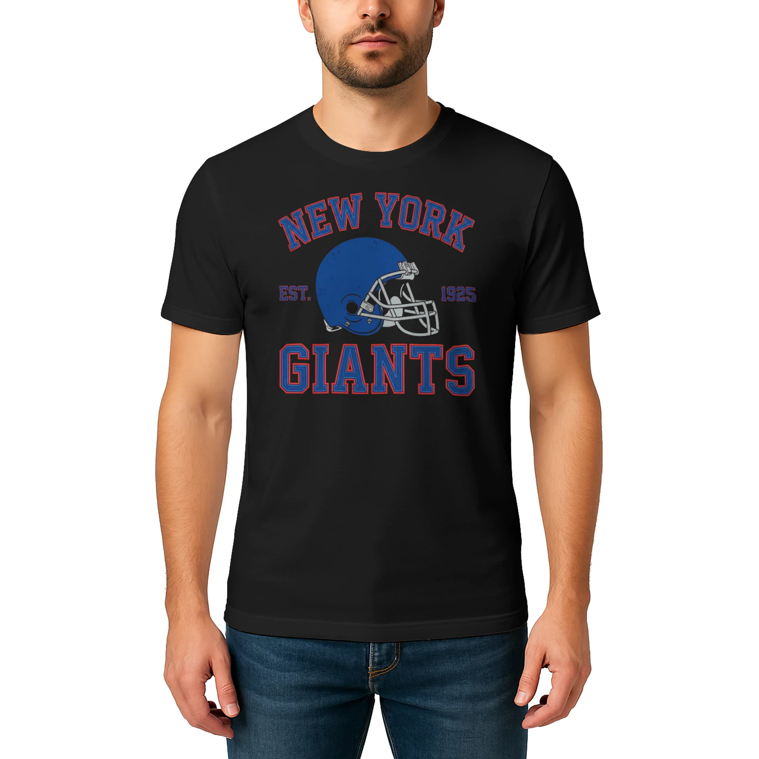 funny New York Football Fan T-Shirt Big Blue Game Day Graphic Tee 🏈 Show Your Team Spirit