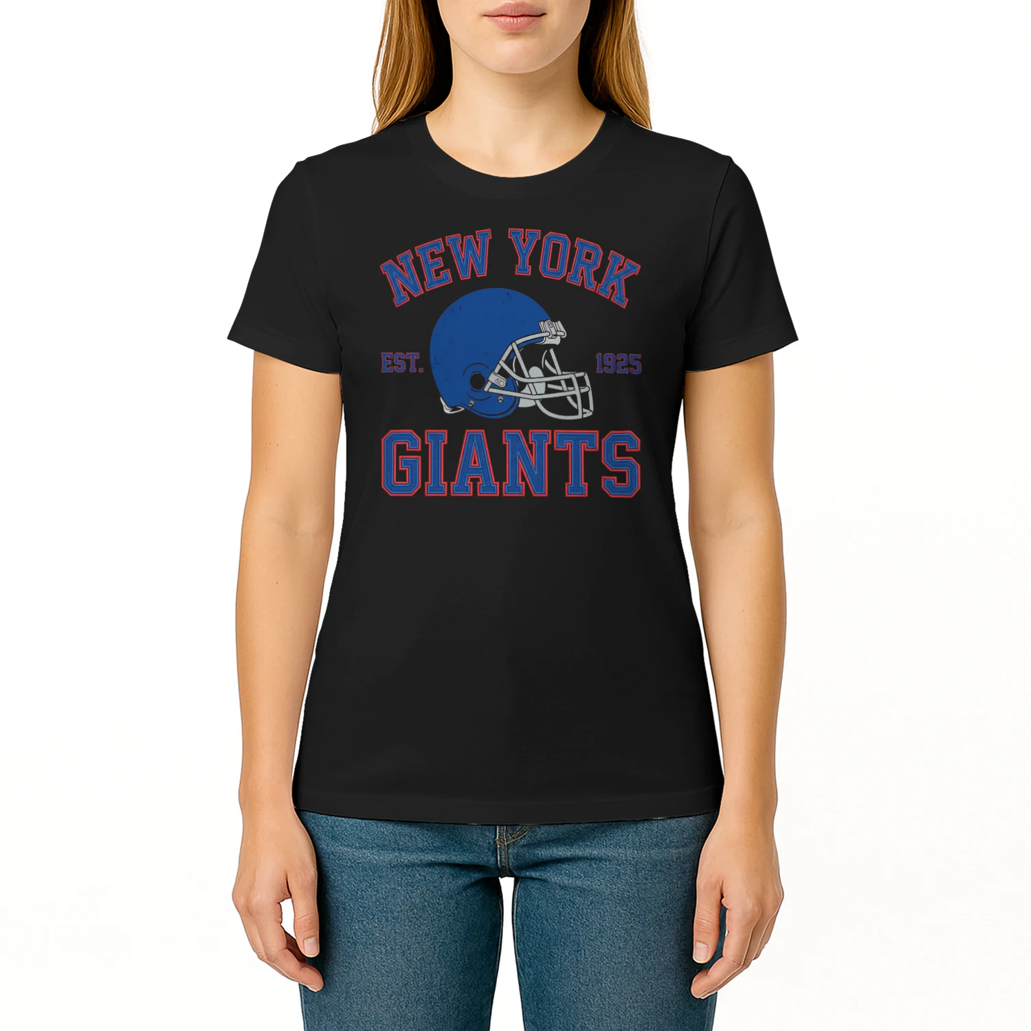 funny New York Football Fan T-Shirt Big Blue Game Day Graphic Tee 🏈 Show Your Team Spirit