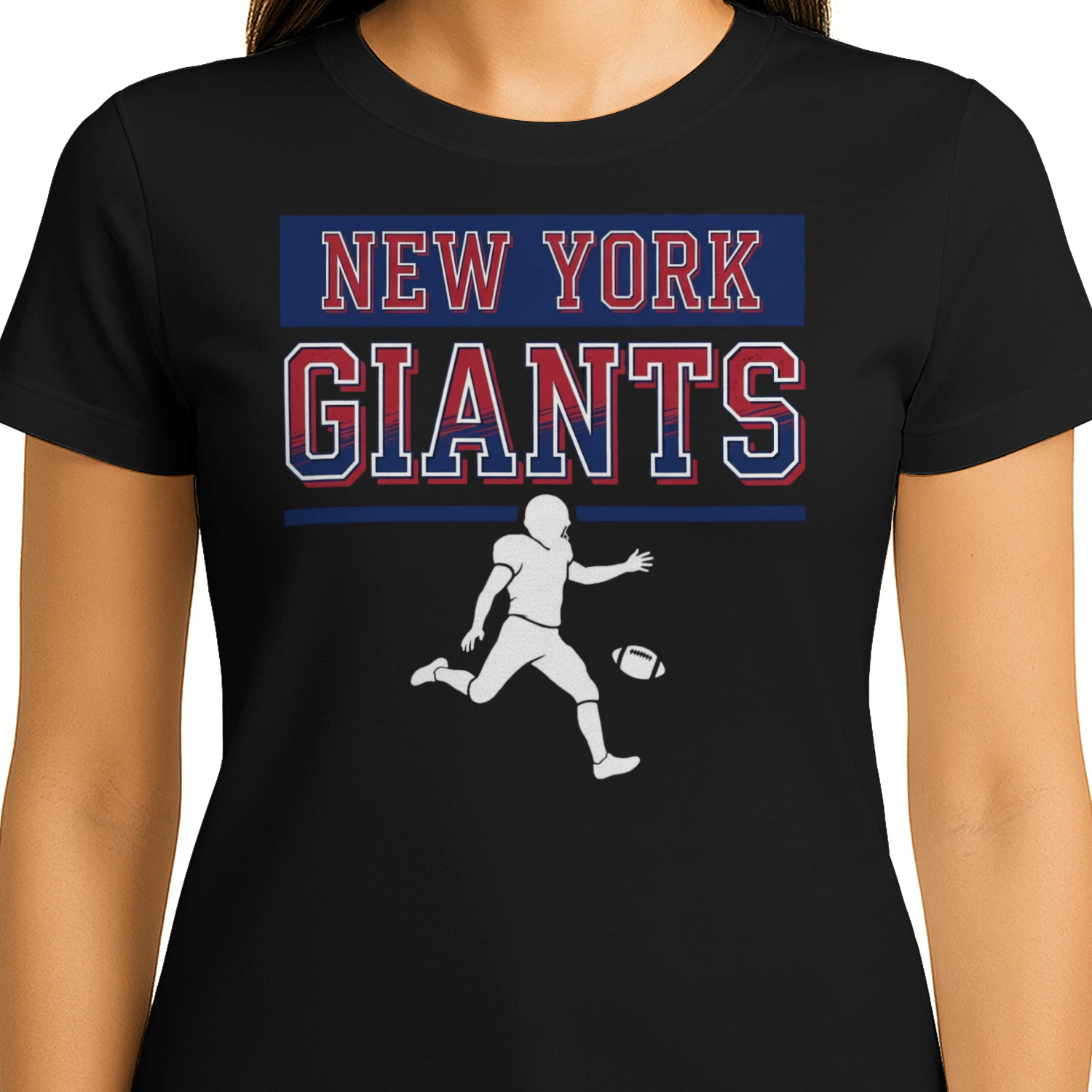  funny New York Football Fan T-Shirt Big Blue Game Day Graphic Tee 🏈 Show Your Team Spirit