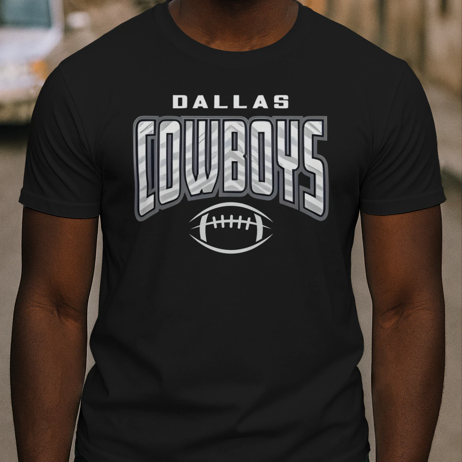 Dallas Texas Football Fan T-Shirt Silver & Blue Game Day Graphic Tee 🏈 Show Your Team Spirit, Get Yours!