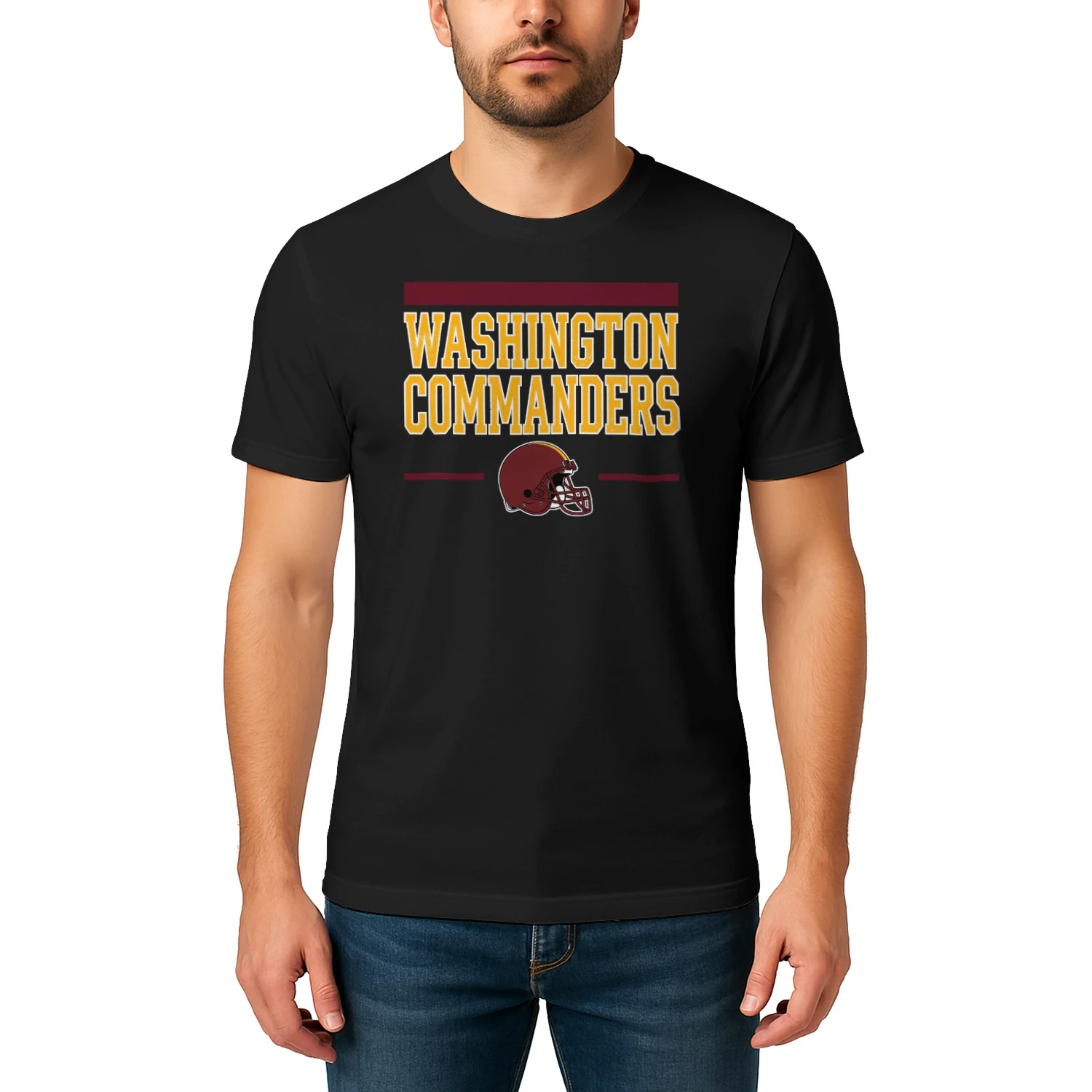 Washington Football Fan T-Shirt Burgundy & Gold Game Day Graphic Tee 🏈 Show Your City Spirit