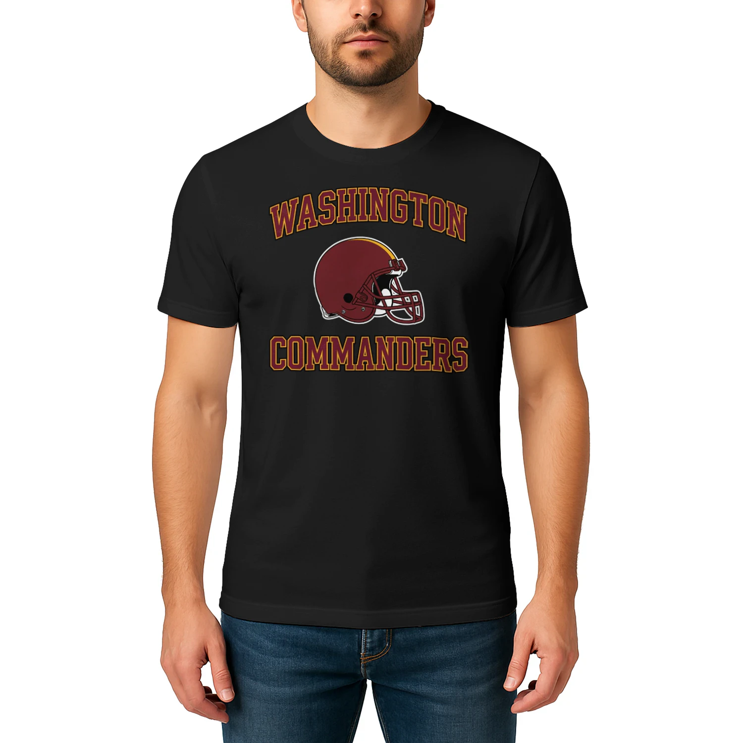 Washington Football Fan T-Shirt Burgundy & Gold Game Day Graphic Tee 🏈 Show Your City Spirit