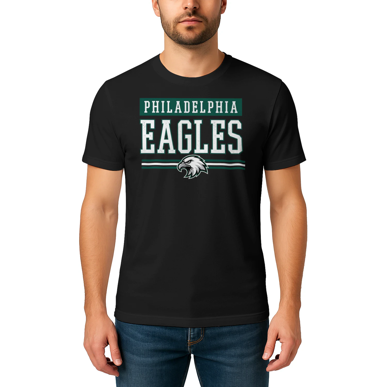  Philadelphia Football Fan T-Shirt Midnight Green Game Day Graphic Tee 🏈 Show Your City Spirit