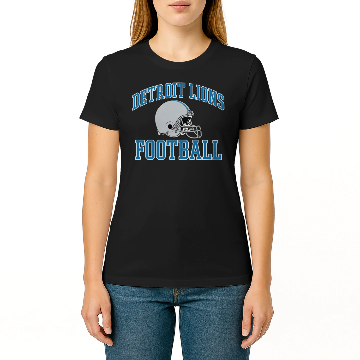 Detroit Football Fan T-Shirt Honolulu Blue Game Day Graphic Tee 🏈 Show Your City Pride,