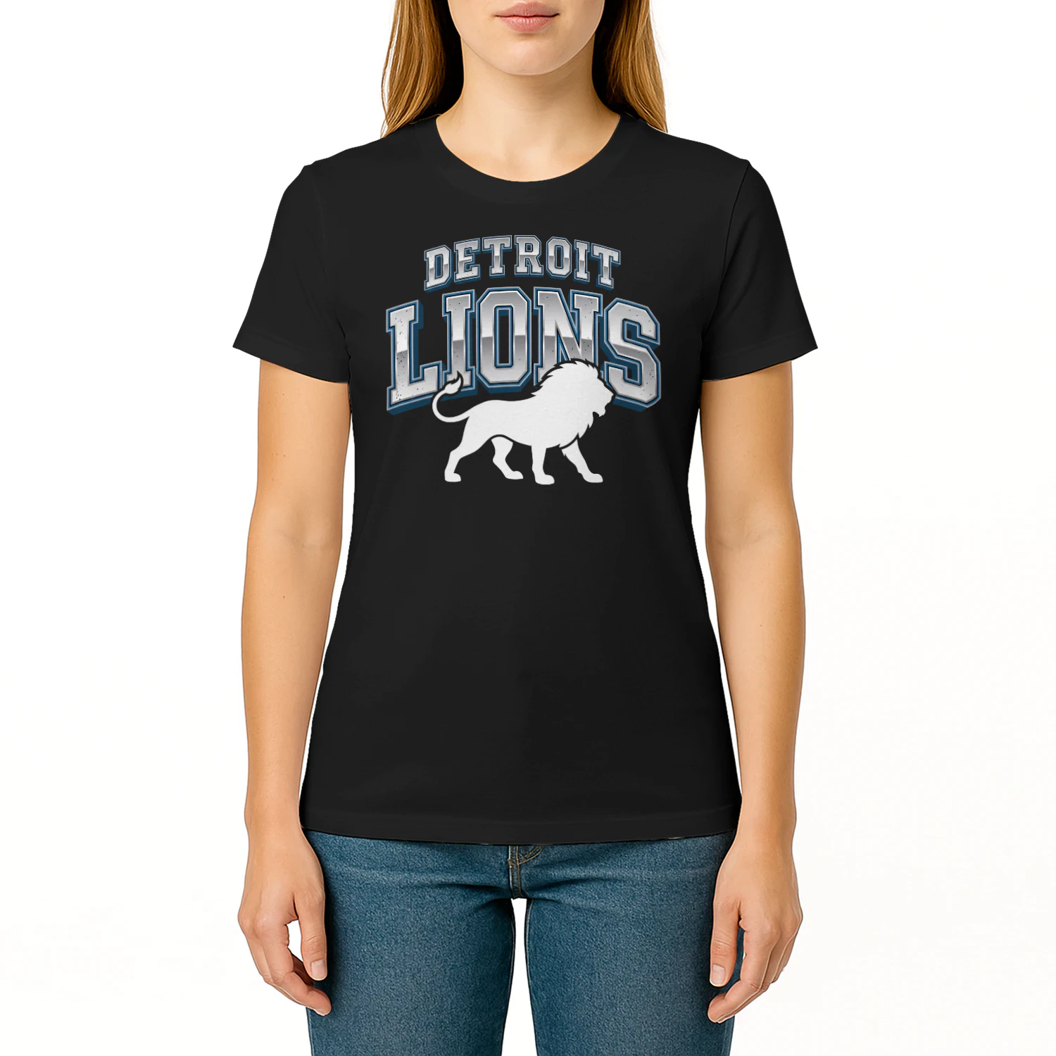  Detroit Football Fan T-Shirt Honolulu Blue Game Day Graphic Tee 🏈 Show Your City Pride