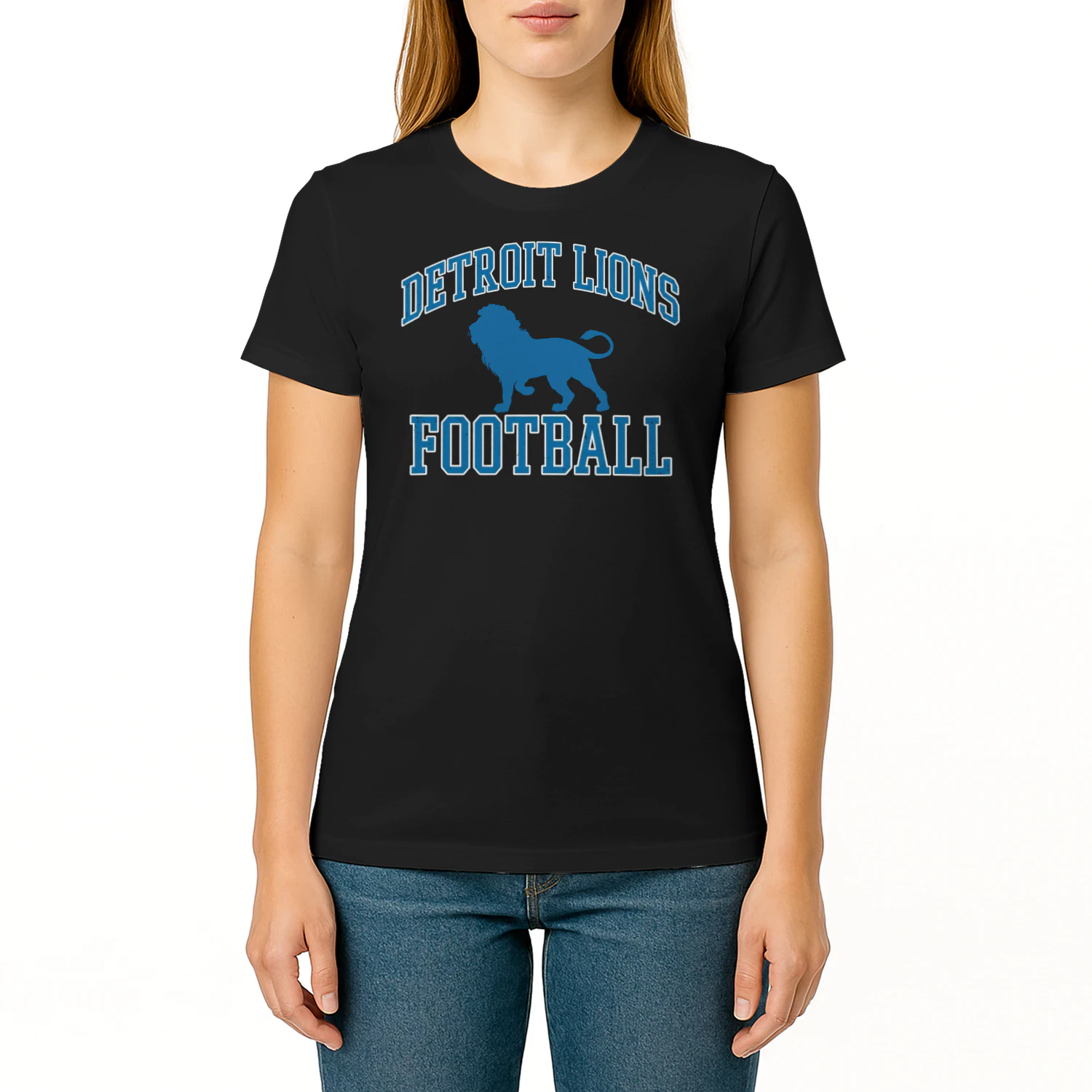 Detroit Football Fan T-Shirt Honolulu Blue Game Day Graphic Tee 🏈 Show Your City Pride