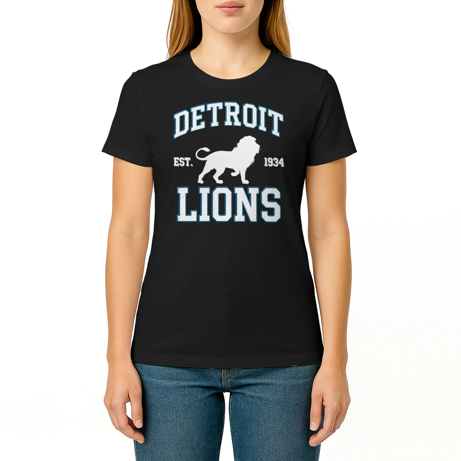  Detroit Football Fan T-Shirt Honolulu Blue Game Day Graphic Tee 🏈 Show Your City Pride