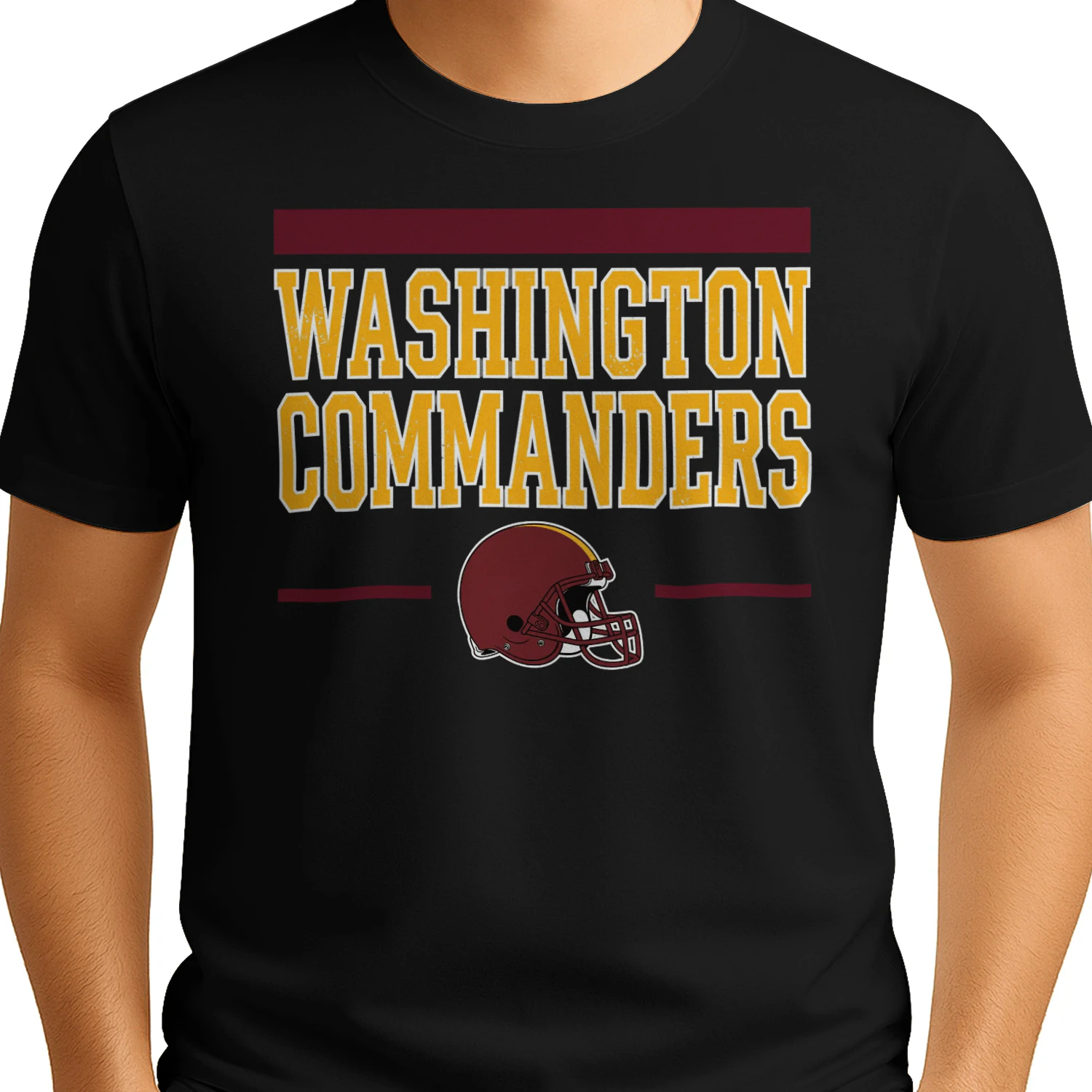 Washington Football Fan T-Shirt Burgundy & Gold Game Day Graphic Tee 🏈 Show Your City Spirit
