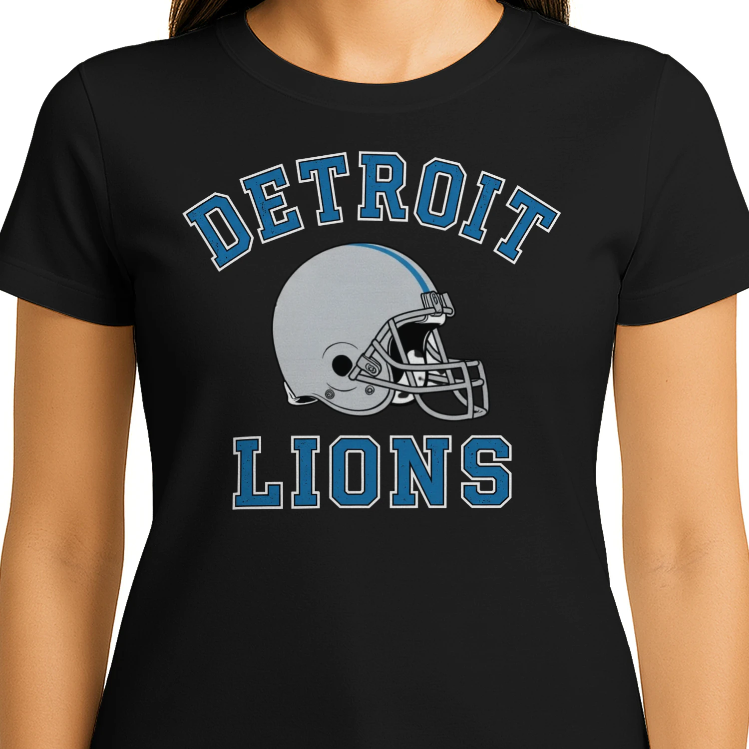  Detroit Football Fan T-Shirt Honolulu Blue Game Day Graphic Tee 🏈 Show Your City Pride