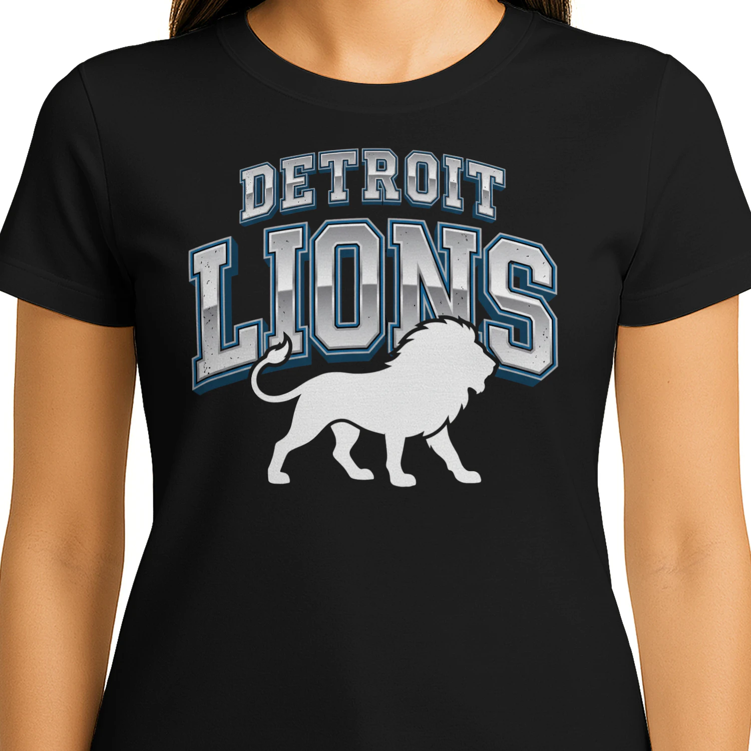  Detroit Football Fan T-Shirt Honolulu Blue Game Day Graphic Tee 🏈 Show Your City Pride
