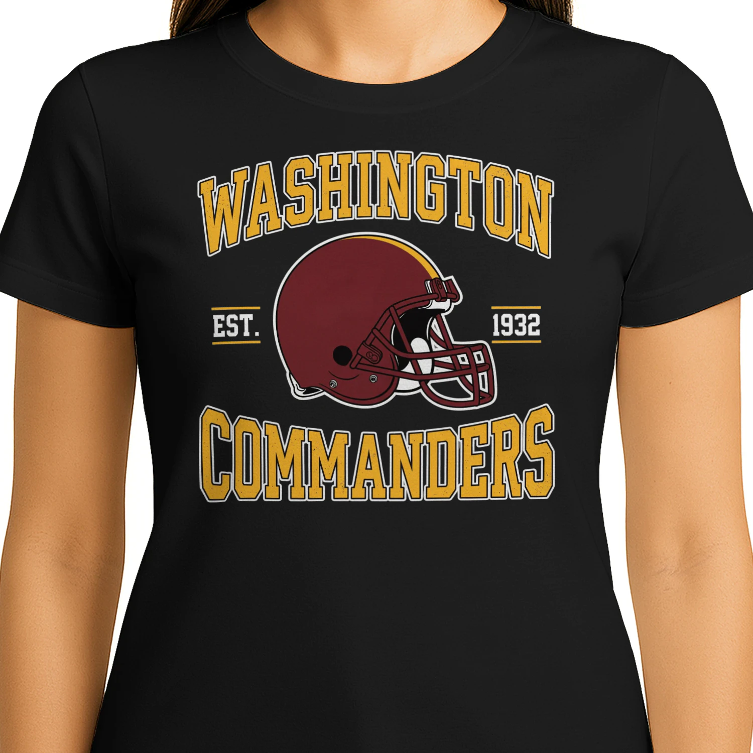 Washington Football Fan T-Shirt Burgundy & Gold Game Day Graphic Tee 🏈 Show Your City Spirit