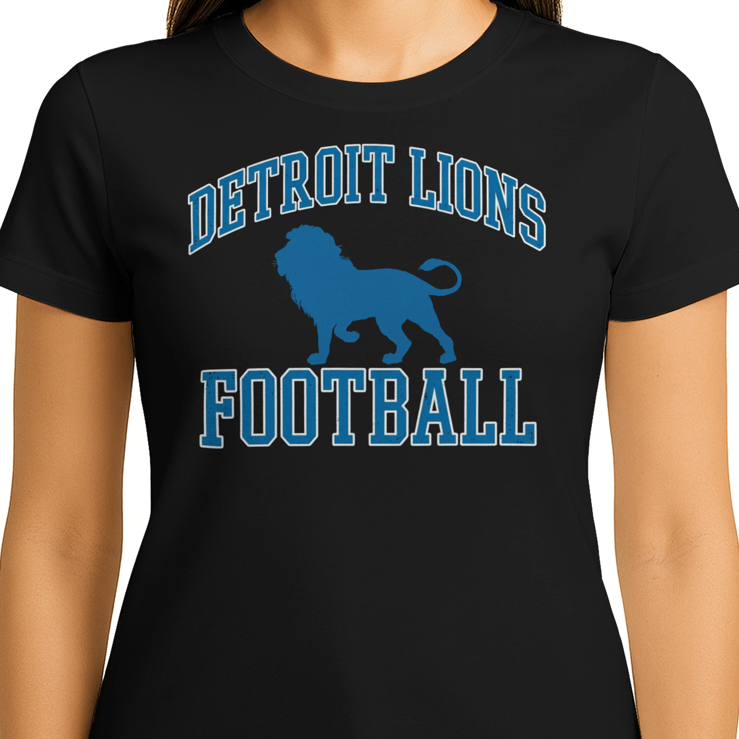 Detroit Football Fan T-Shirt Honolulu Blue Game Day Graphic Tee 🏈 Show Your City Pride