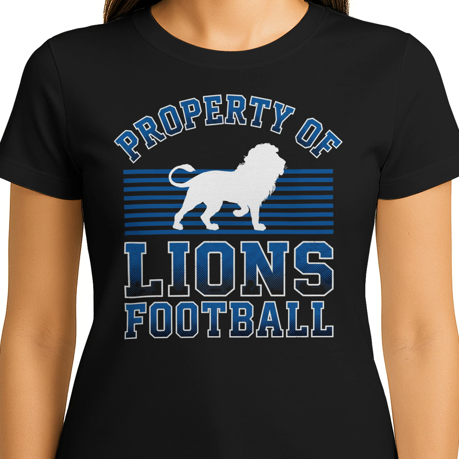  Detroit Football Fan T-Shirt Honolulu Blue Game Day Graphic Tee 🏈 Show Your City Pride