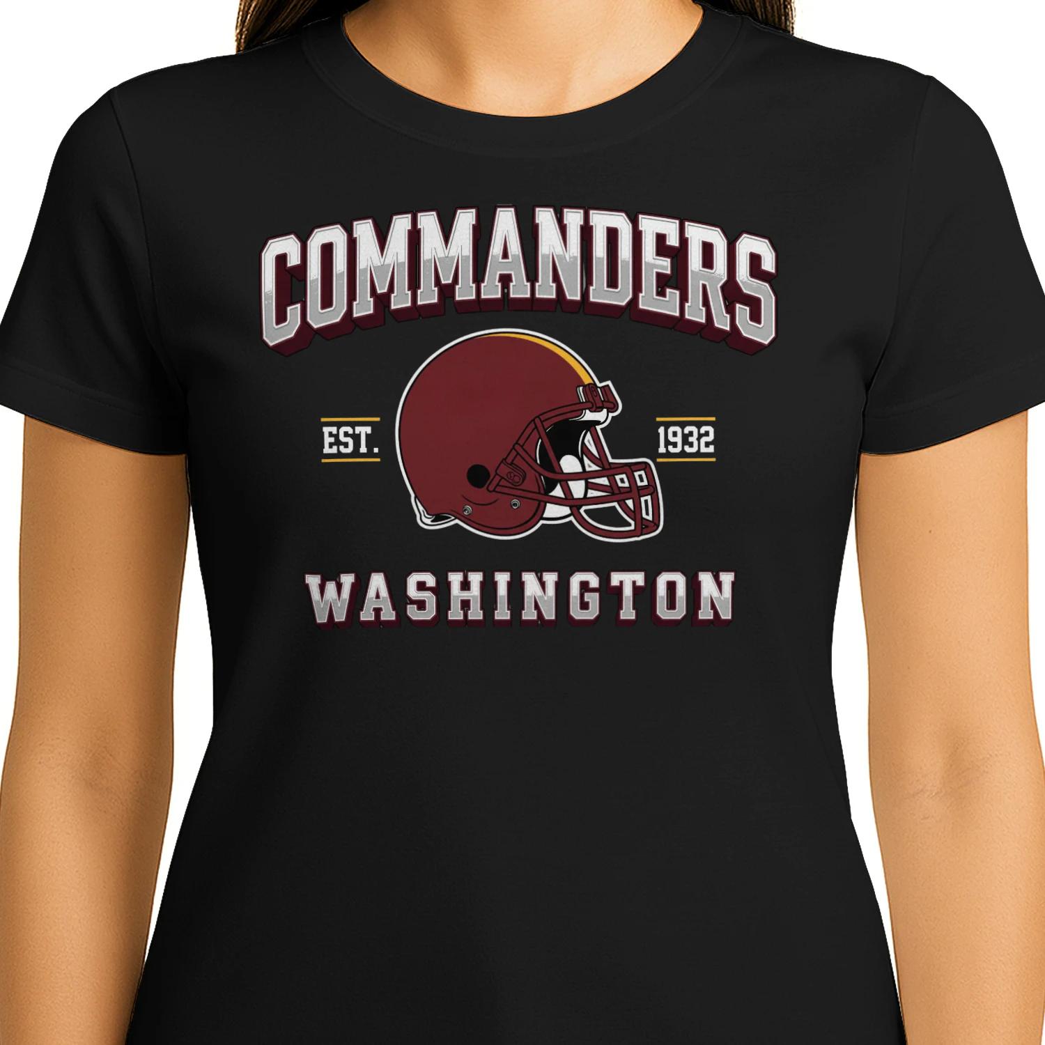 Washington Football Fan T-Shirt Burgundy & Gold Game Day Graphic Tee 🏈 Show Your City Spirit