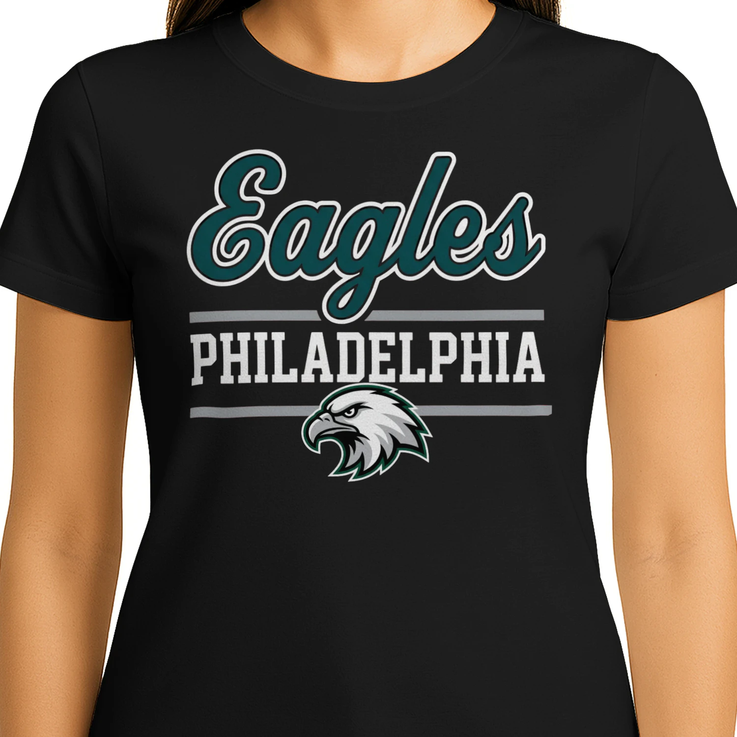 Philadelphia Football Fan T-Shirt Midnight Green Game Day Graphic Tee 🏈 Show Your City Spirit