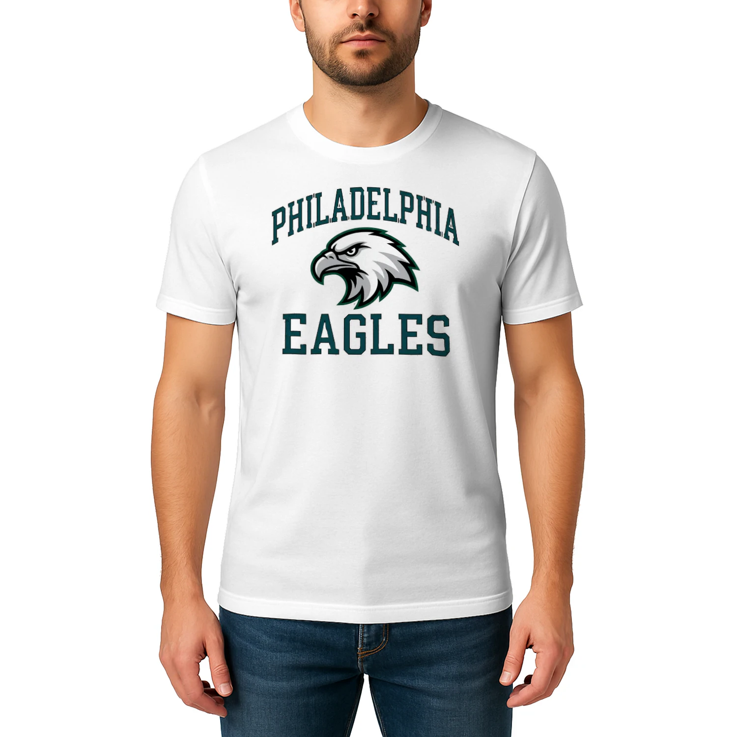 Philadelphia Football Fan T-Shirt Midnight Green Game Day Graphic Tee 🏈 Show Your City Spirit